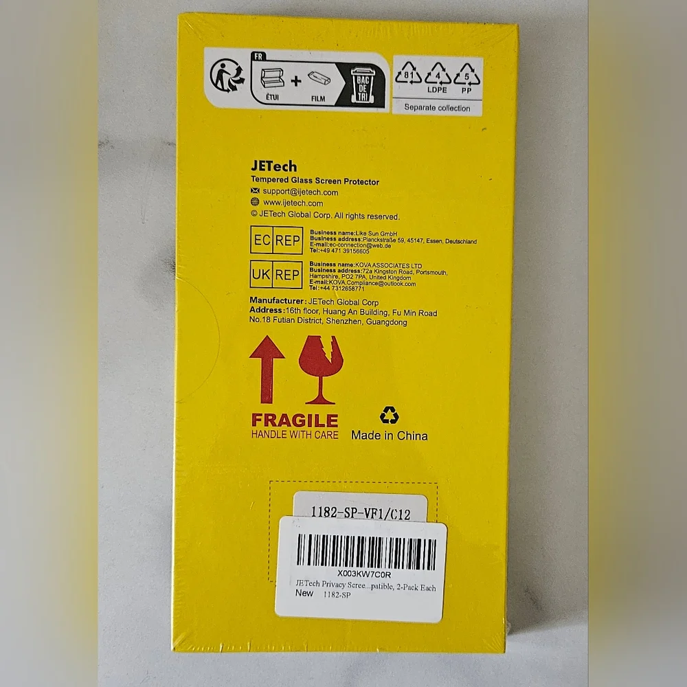 JETech Privacy Screen Protector for Samsung Galaxy S23+,S23 Plus 5G, (2pack) NEW